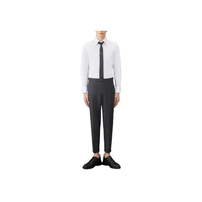THOM BROWNE Collared Button Up Oxford Shirt-1