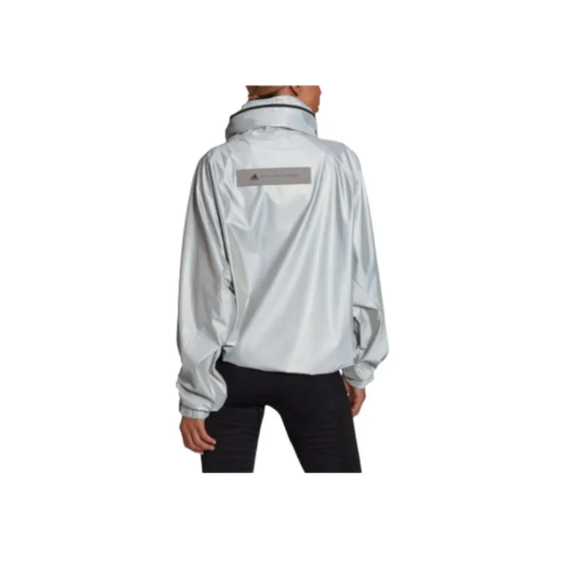 Adidas Stella McCartney EARTH PROTECTOR PULL ON JACKET Sweatshirt Women's Silver-4