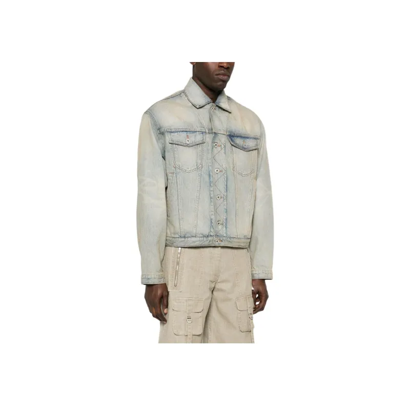 KENZO Drawn Varsity Denim Trucker Jacket-5