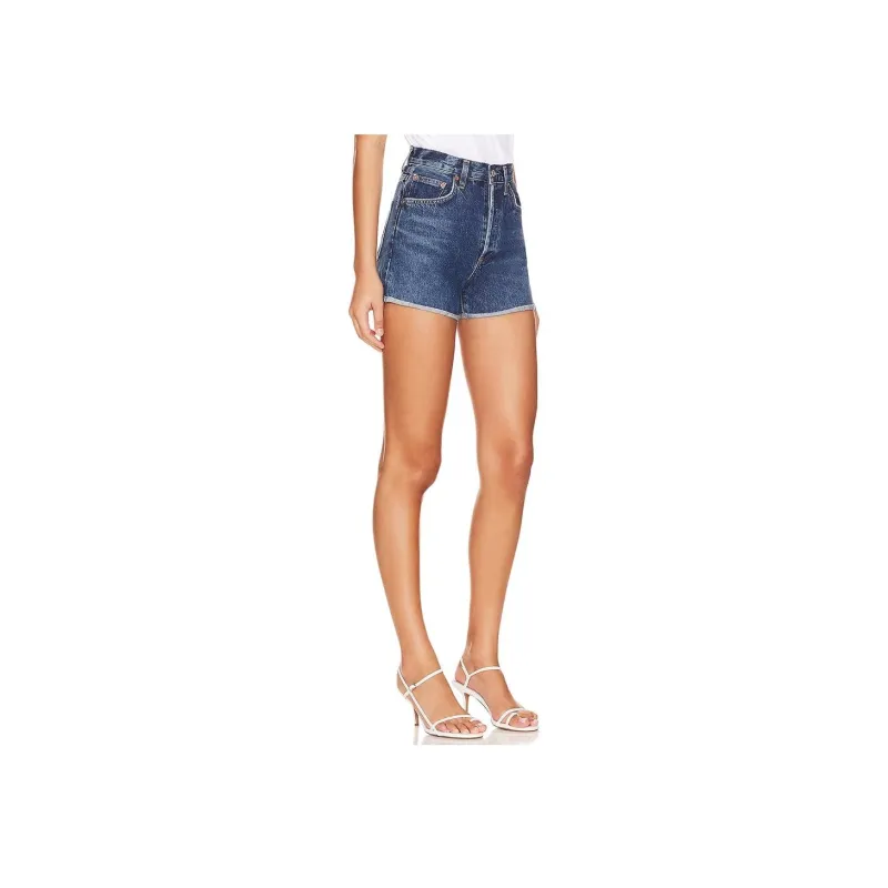 AGOLDE Casual Shorts Women's Blue-2