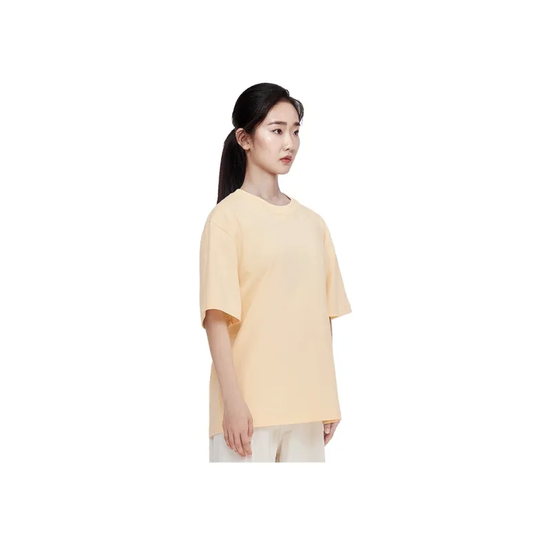 MIANDEMEIXUE Loose Fit Casual Inner Short Sleeved T Shirt Unisex Solid Color-21