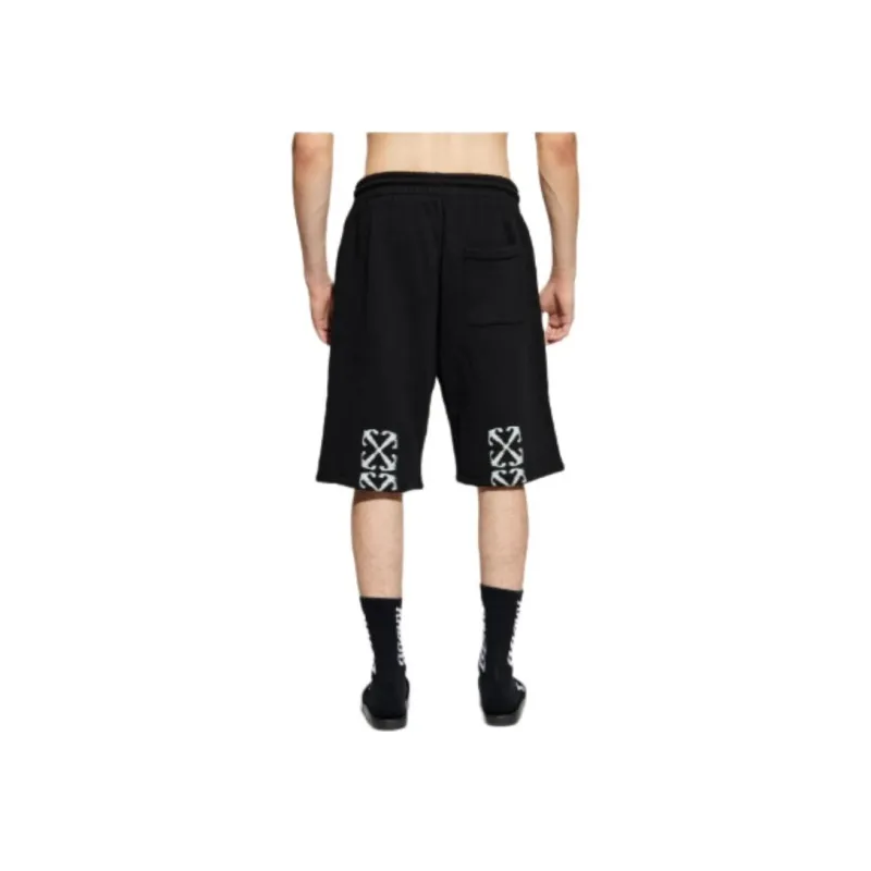 OFF WHITE Logo print Track Shorts-3