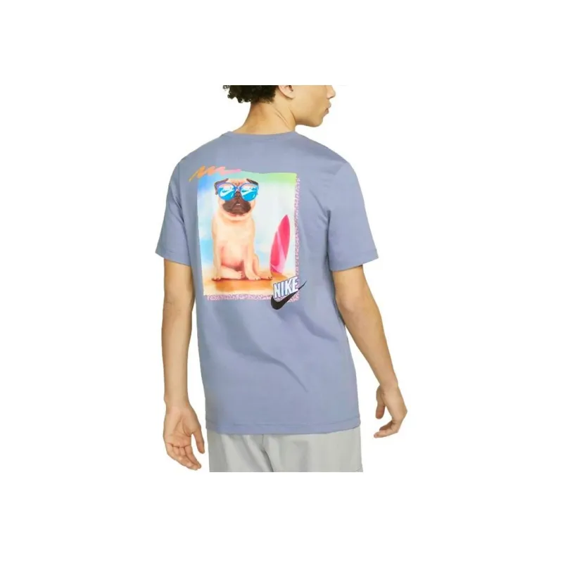 Nike Set-in Sleeve T-Shirt Men's Steel Blue-4