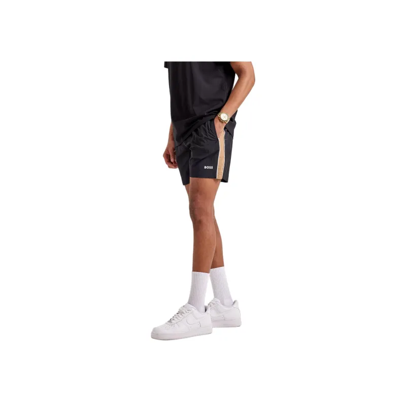 Boss Logo print Swim Shorts-4