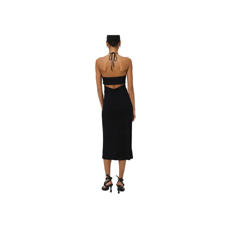 IRO NIGHT Zaret Halterneck Cut-Out Detailed Midi Dress-1