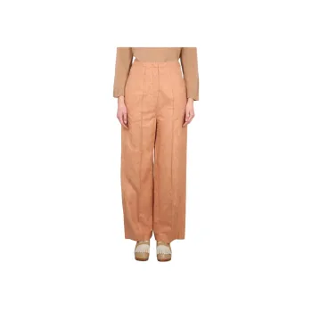 Alysi Ajoure High Waisted Wide Leg Trousers