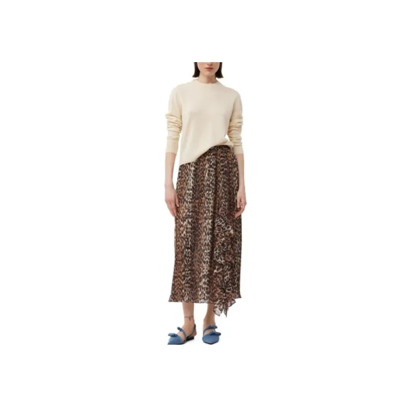 GANNI Alabaster Crewneck Knitted Pullover-2