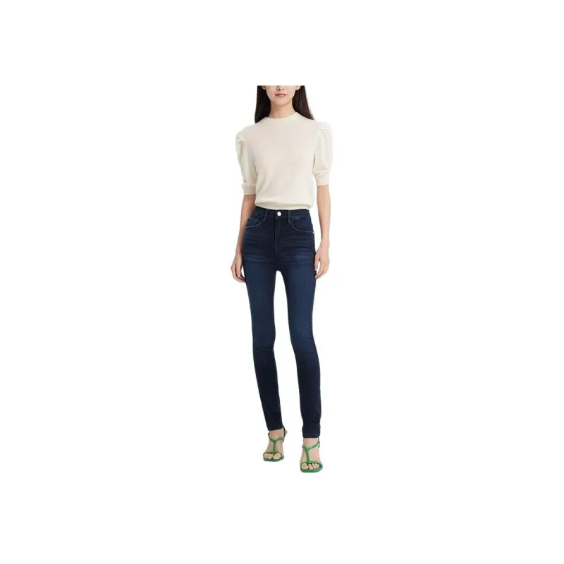 FRAME Le High High rise Skinny Jeans-3