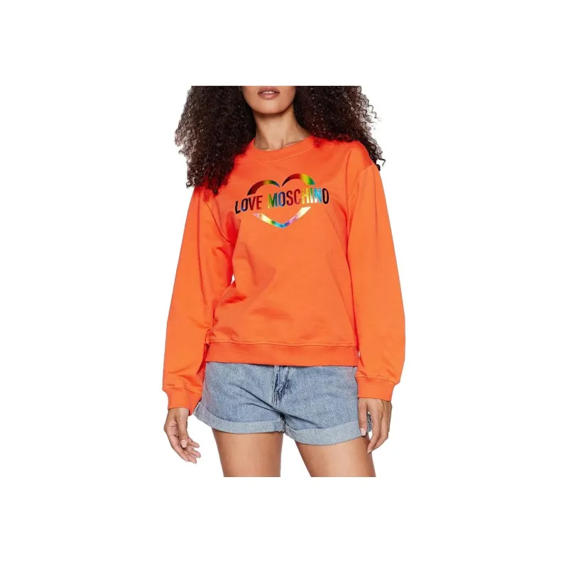 LOVE MOSCHINO Sweatshirts Women's Orange-2