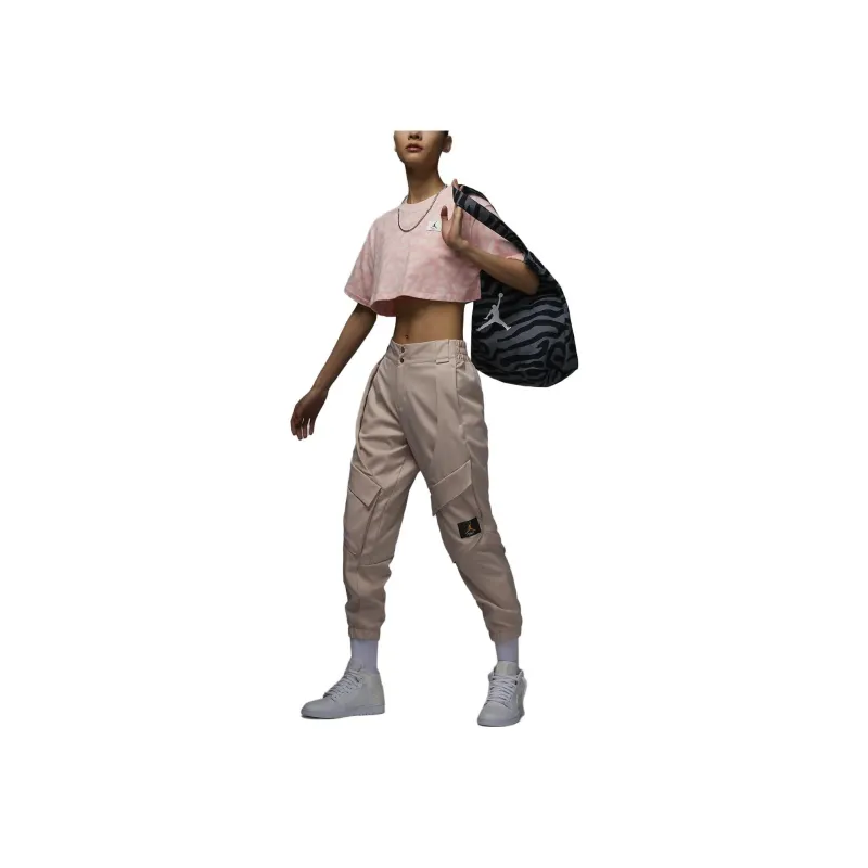 Jordan Crop Tops Women's Elegant Light Pink-2