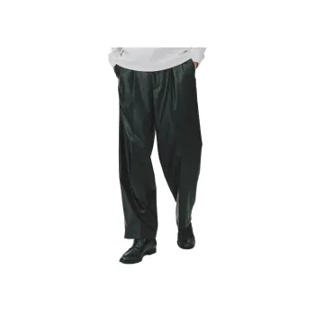 UNITED TOKYO SS25 Leather Pants Men's Black