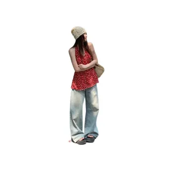 Mu Xiao Xin Tank Tops Women's Red