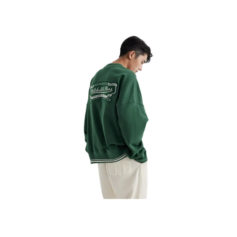 Mitchell Ness Sweatshirts Unisex Green-4