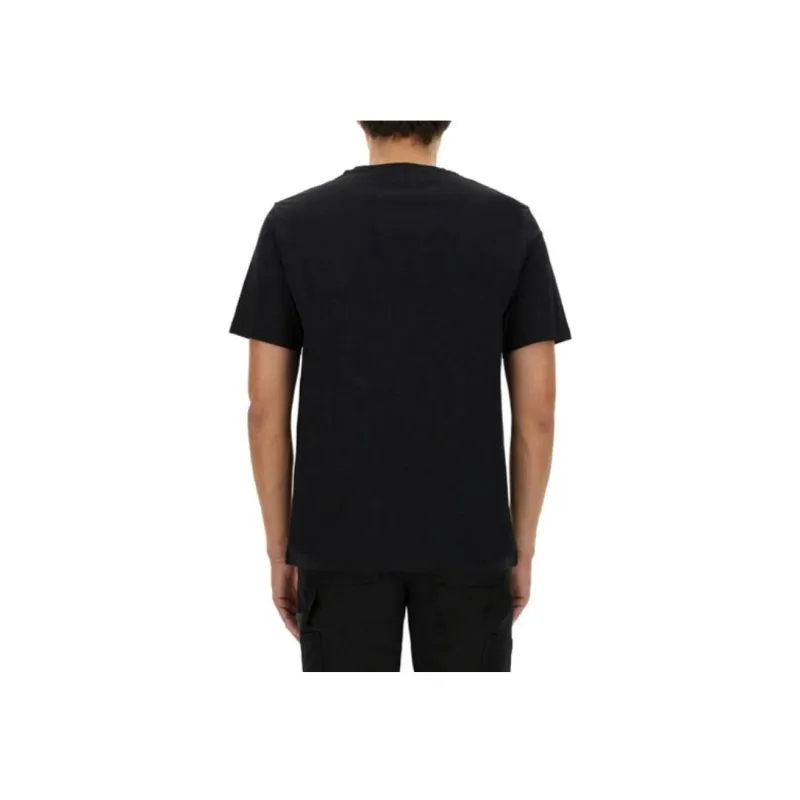 BALLY Logo embroidered Organic Cotton T shirt-3