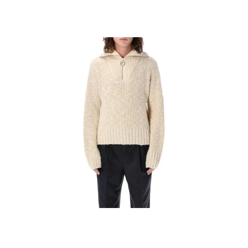 Ami Paris Brushed Half zip Jumper-0