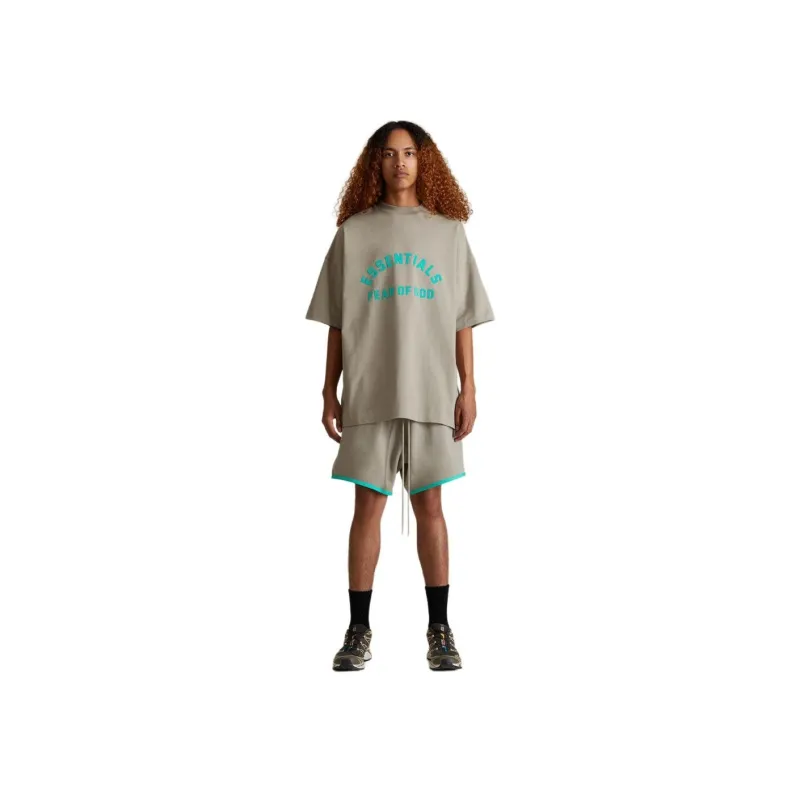 Fear Of God Essentials Logo print T shirt-3