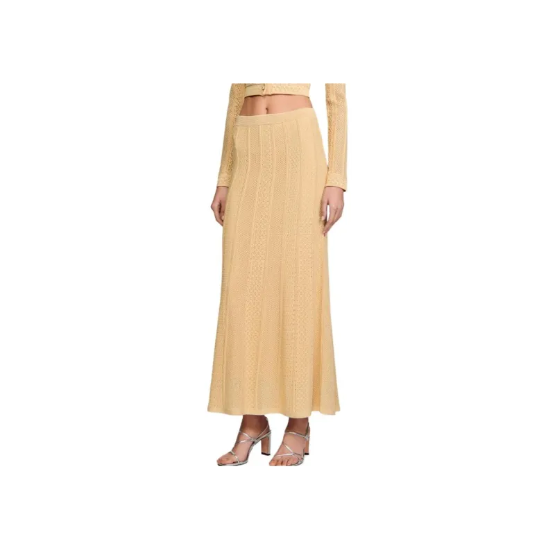 Sandro Open knit Midi Skirt-3