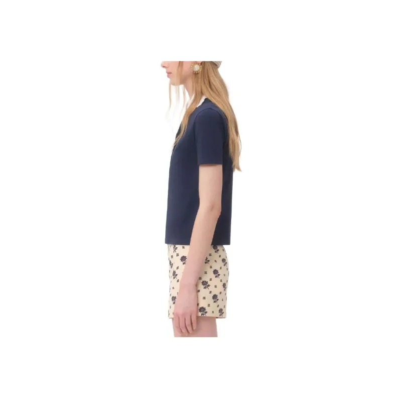 Valentino Polo Shirt Women's Marine Blue-2