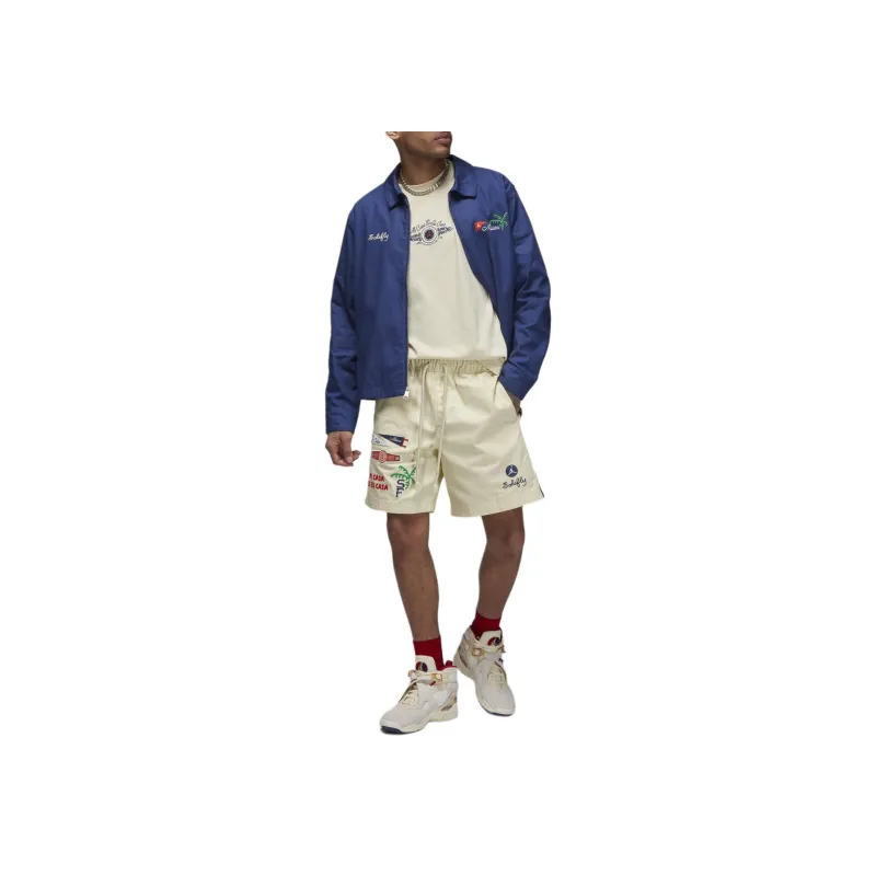 Jordan X SoleFly Jackets Coats Asia Version Men's Blue-2