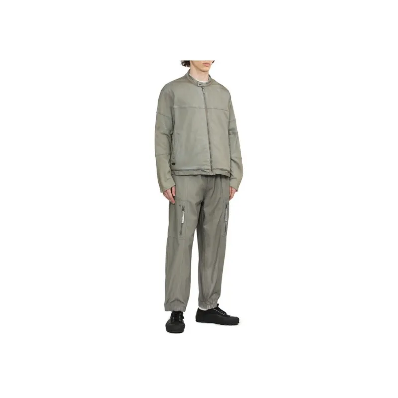 Izzue Band collar Cotton Jacket-2