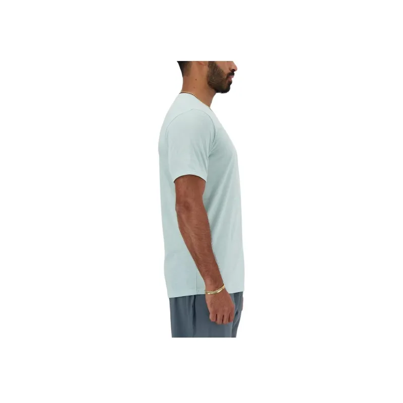 New Balance Heather Tech T Shirt Men's Salt Marsh-2
