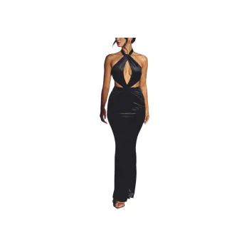 OH POLLY ADRIANA Sleeveless Dress Women's Jet Black/Ink Black