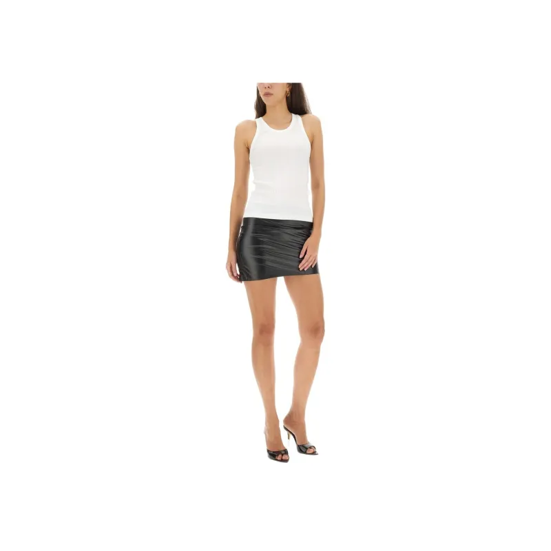 Helmut Lang Round Neck Ribbed Tank Top-1