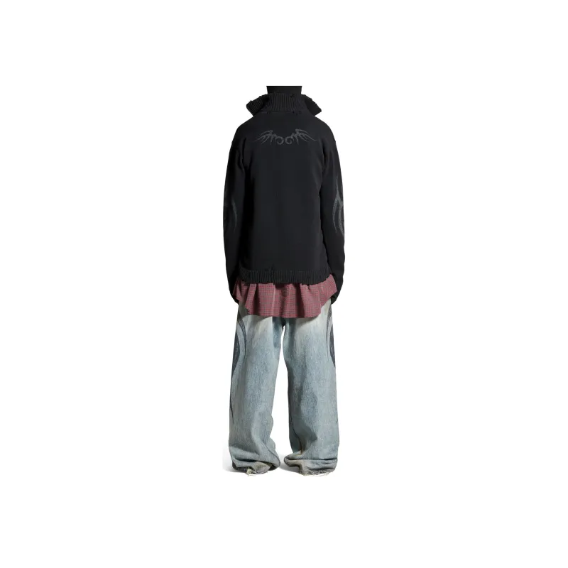 Balenciaga Y2K Zip Up Cardigan-3