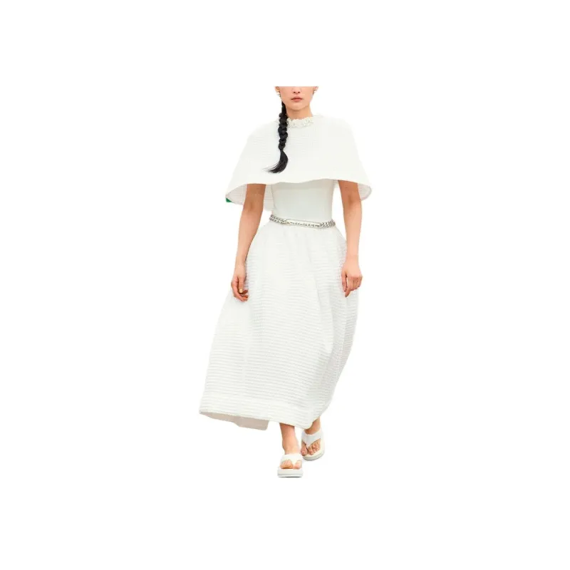 CHANEL Casual Long Skirts Women's White-0