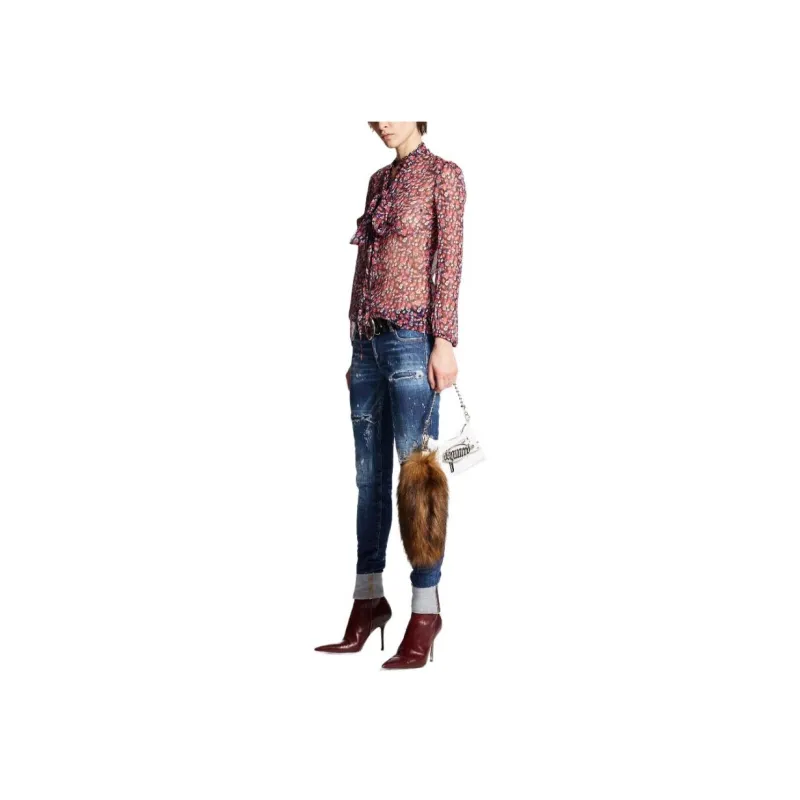DSQUARED 2 Mid rise Distressed Jeans-3