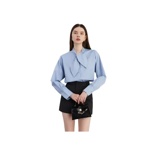DPLAY 아이스 블루 여성 셔츠