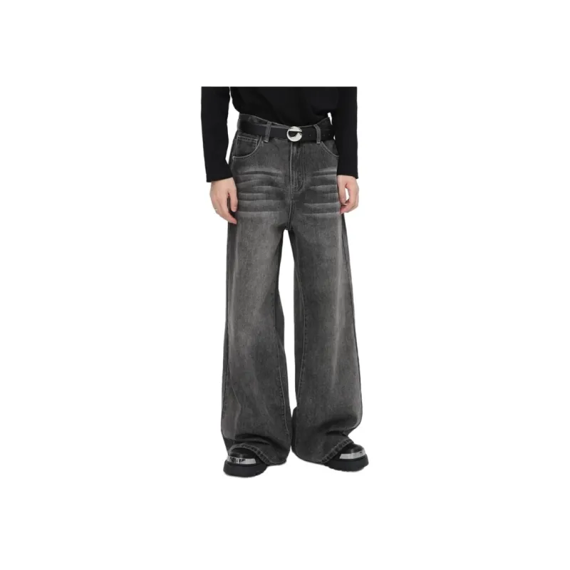 Voguo Relay Jeans Unisex Black Gray-2