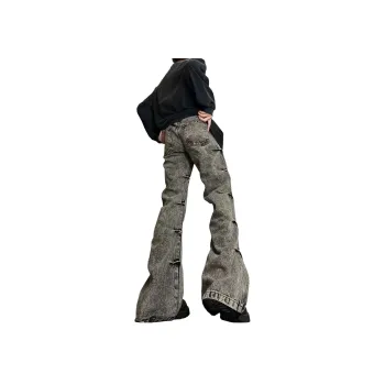 SWAMP AREA Jeans Unisex Black Gray