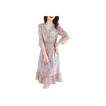 Ink Beauty Short Sleeved Dress Women's Multicolor