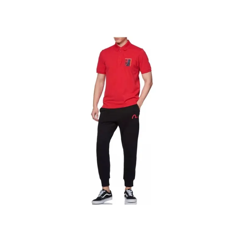 EVISU Polo Shirts Men Red-4