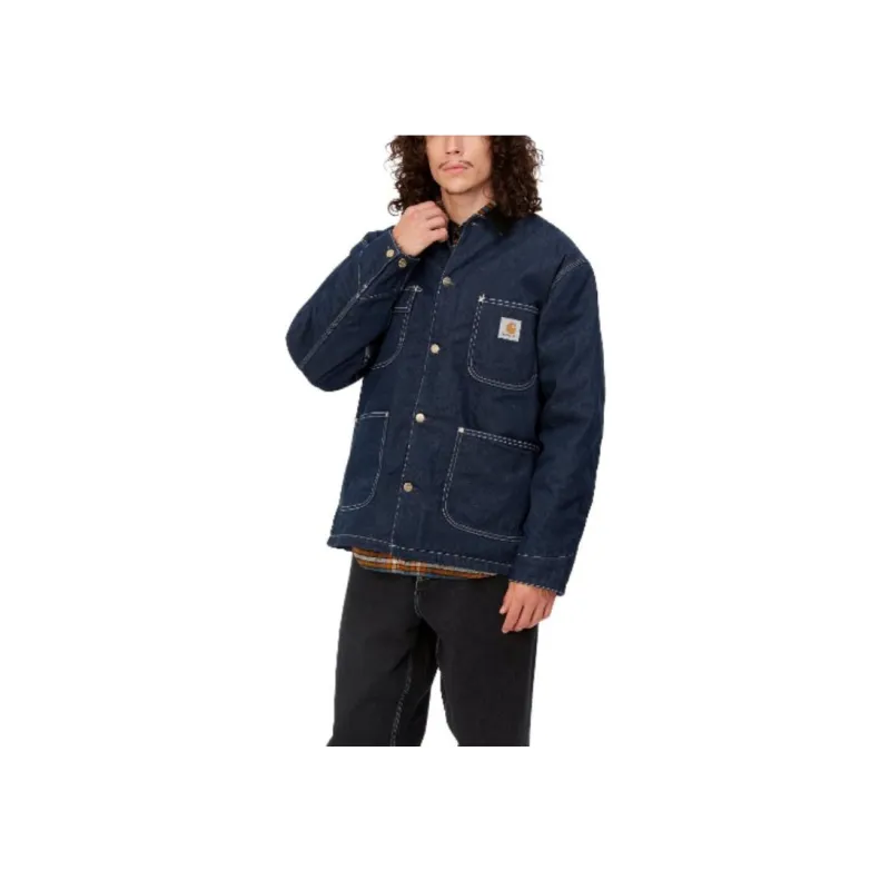 Carhartt WIP FW23 Tannin Series Denim Jackets Men Washed Dark Blue-4