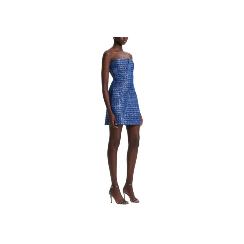 SCANLAN THEODORE Tinsel Tweed Dress Sleeveless Dress Women's Marine/Ocean-2