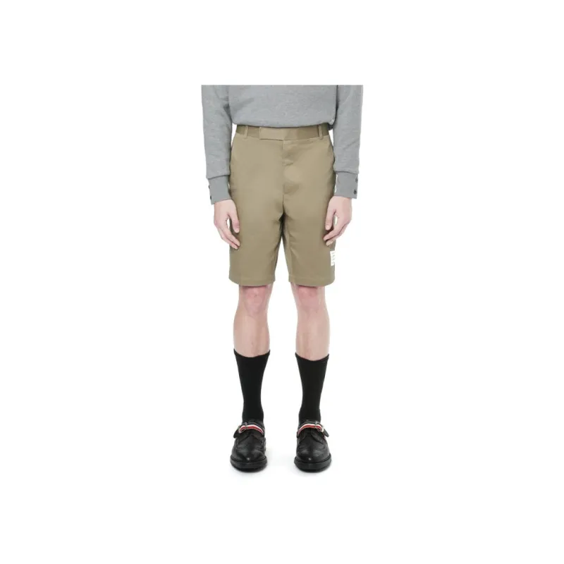 THOM BROWNE Cotton Twill Unconstructed Chino Shorts-2