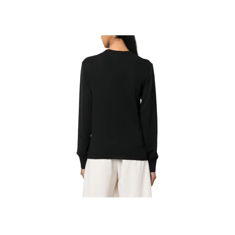 JIL SANDER + Logo Embroidered Crewneck Jumper-3