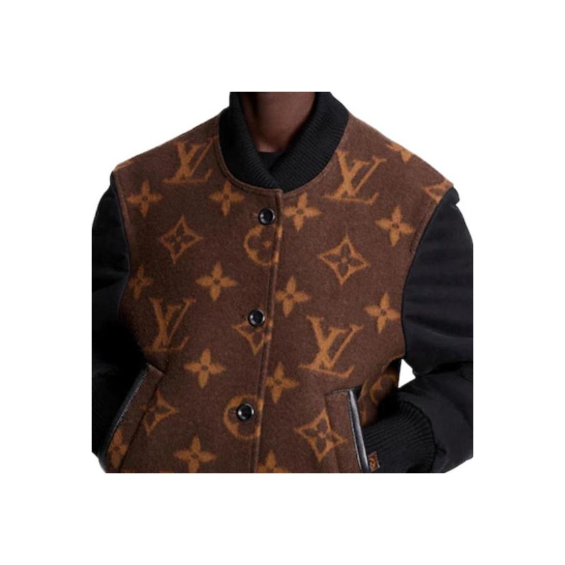 LOUIS VUITTON Monogram Jacquard Bomber Jacket - POIZON