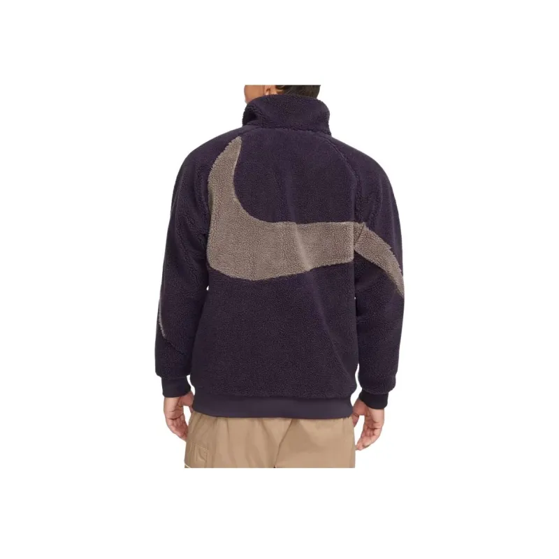 Nike Big Swoosh Reversible Boa Jacket Asia Sizing Cave Purple-4