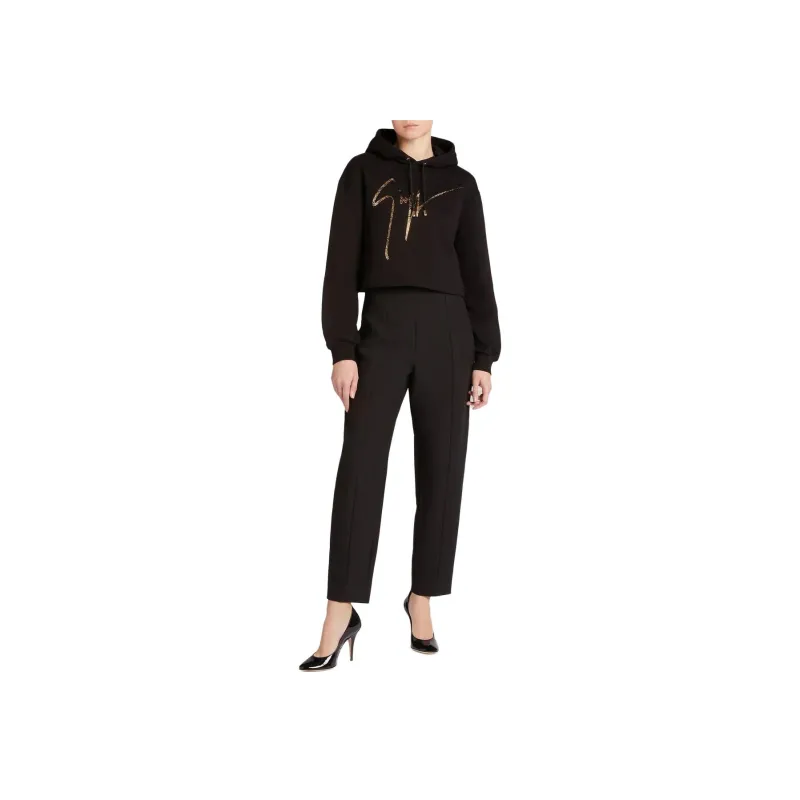 Giuseppe Zanotti Mailena Crystal logo Hoodie-1