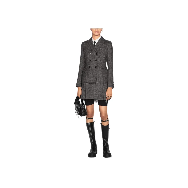 DIOR Lace Detailed Pleated Mini Skirt-2