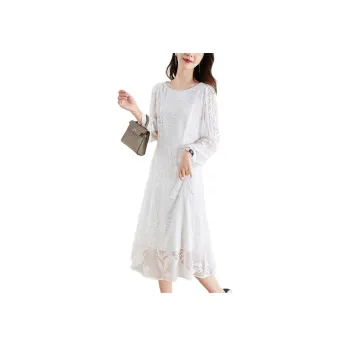 Ink Beauty Long Sleeved Dresses Women's White