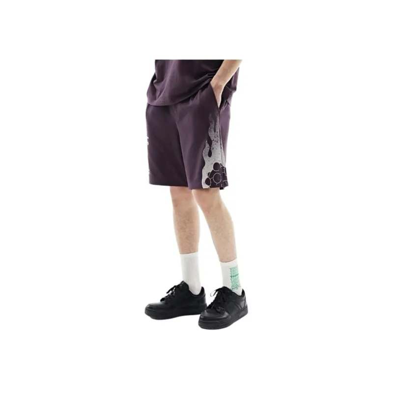 H&M Casual Shorts Men's Dark Purple/Rick And Morty-2