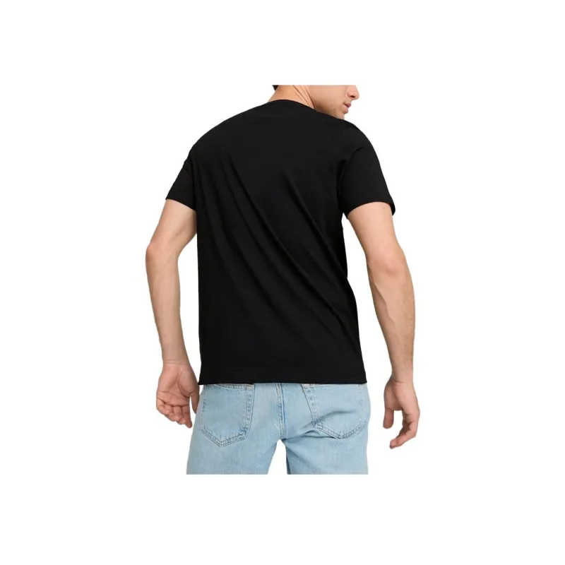PUMA Borussia Dortmund T-Shirt Men's Black - Dark Shadow Gray-3