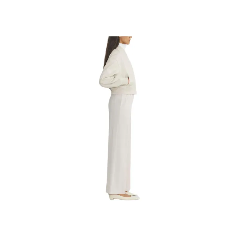 ARITZIA FW24 Babaton Synergy Bomber Jackets Coats Women's Matte Pearl/Matte Pearl-3