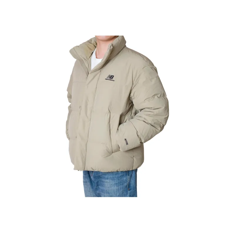 New Balance Down Jackets Men Khaki-11