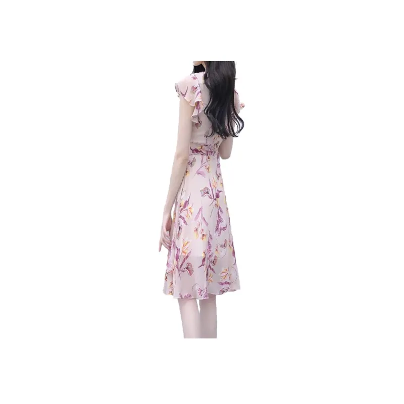 Mapping Short Sleeved Dress Women's Multicolor-1