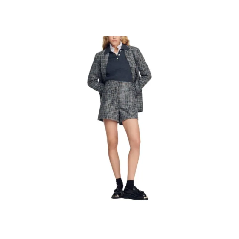 Sandro Casual Shorts Women's Blue-1
